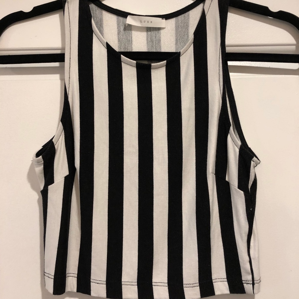Striped crop top